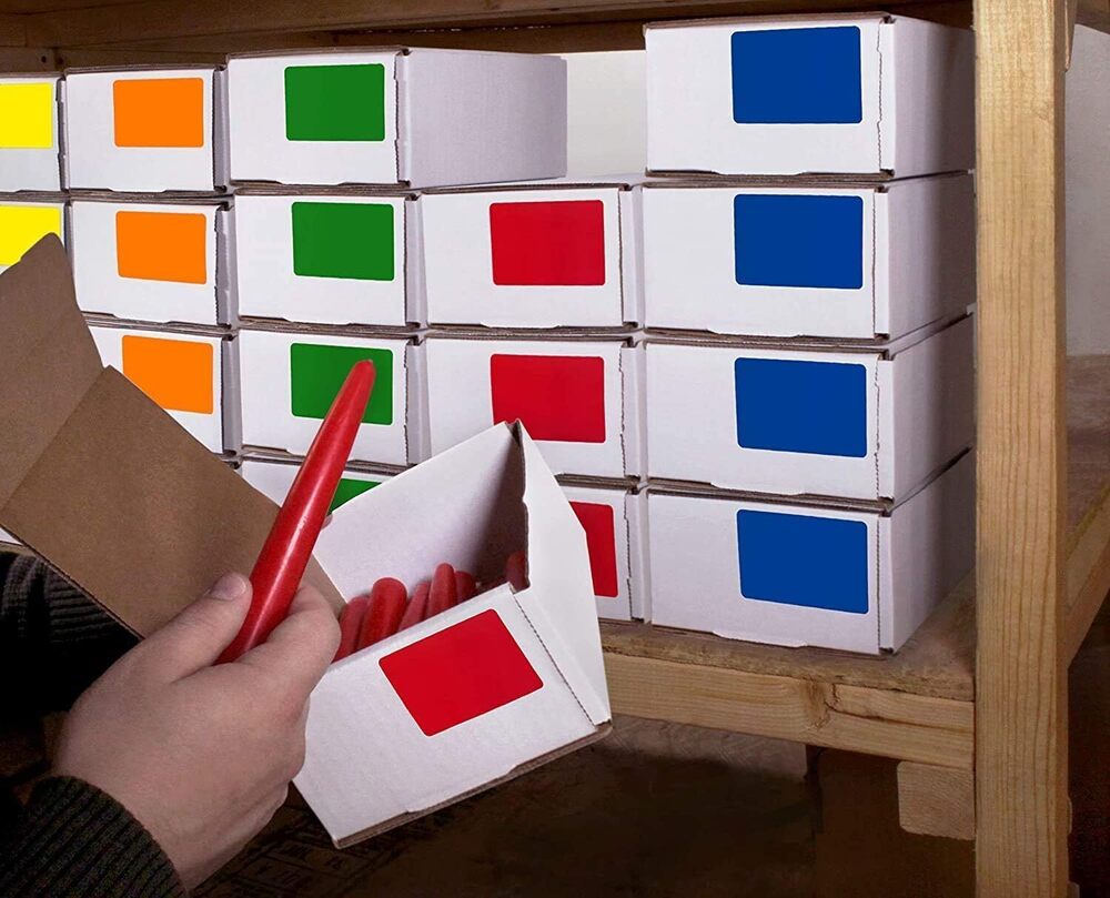 3536 2 x 3 inch Permanent Rectangular Color Code Inventory Labels, 50 - Picture 5 of 6